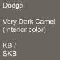 Preview: Dodge, Very Dark Camel (Interior color), KB / SKB.